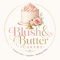 Blush & Butter Cakery logo